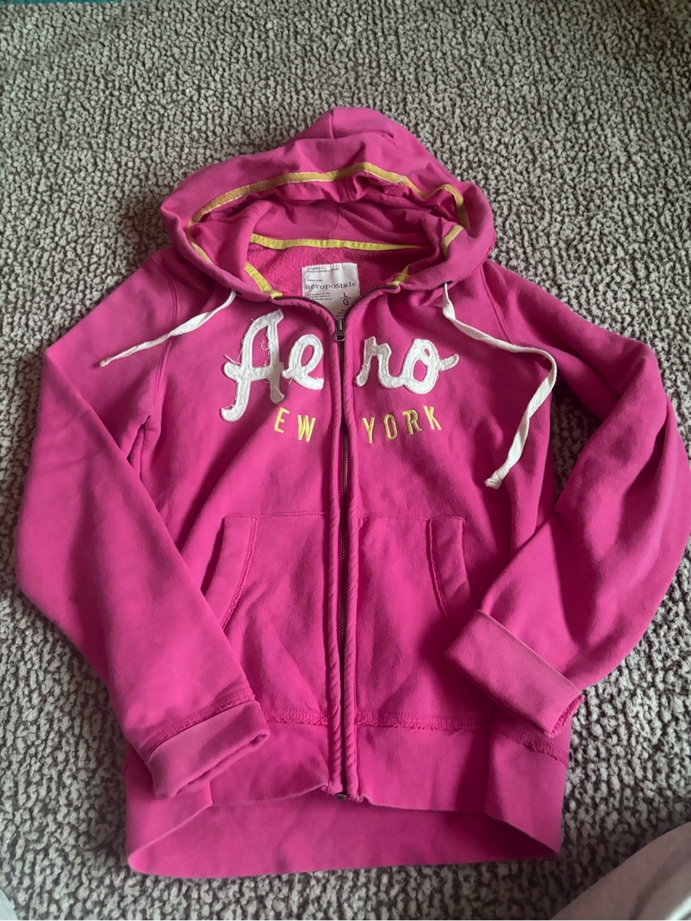 Aeropostale Pink Zip-Up Hoodie Jacket
